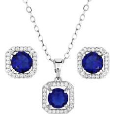 Jewelry Sets Montana Silversmiths Forever Jewelry Set - Silver/Blue/Transparent