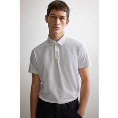 H&M Men Polo Shirts H&M Hvit Polotrøye Slim Fit