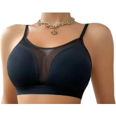 Shein Contrast Mesh Bralette