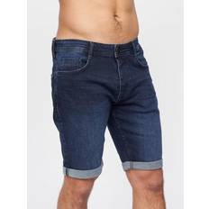 W34 Shorts Crosshatch men's 'tadcaster' denim shorts dark wash