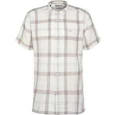 Lino Camicie Barbour Croft Short Sleeved Shirt - Beige