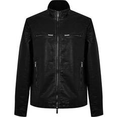 Firetrap Mens PU Jacket in Black