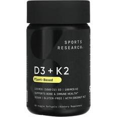 Sports Research Vitamin D3 + K2 with Coconut MCT Oil