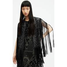 AllSaints Vests AllSaints Elias Studded Tassel Leather Gilet