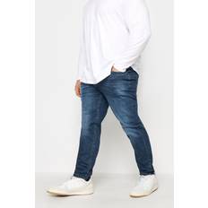 BadRhino Big & tall mens mid rinse stretch jeans