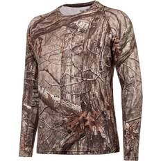 Brown - Men Base Layer Tops Huntworth Men's Heavyweight Base Layer Shirt Brown