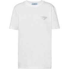 Prada T-shirts Prada Triangle T-Shirt white