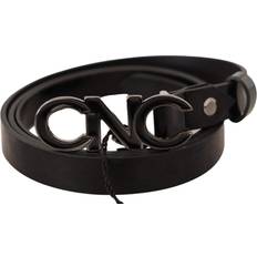 Costume National Elegant Black Leather Fashion Women's Belt