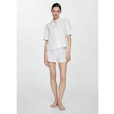 Lino Pigiama Mango Chemise Pyjama Lin - Femme