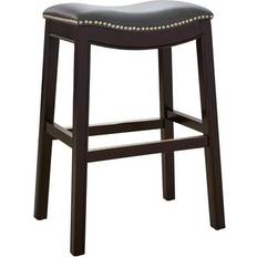 New Ridge Home Goods NewRidge Goods Julian Counter-Height Wood Bar Seating Stool
