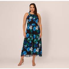 Femme - Floral Combinaisons Adrianna Papell Floral Print Chiffon Wide Leg Jumpsuit