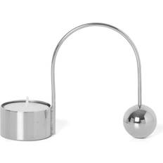 Brass Candle Holders Ferm Living Balance Chrome Candle Holder 9.5cm