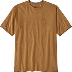 Patagonia Brown T-shirts Patagonia Spoke Stencil Responsibili T-Shirt golden caramel