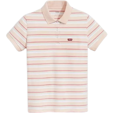 Ajustado - Mujer Polos Levi's Plo Shirt - Supermarket Stripe Pale Peach/Beige