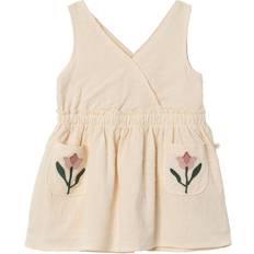 V-udskæring Kjoler Børnetøj Lil'Atelier Organic Cotton Dress - Turtledove