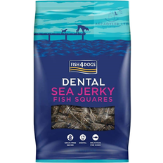 Pets Fish4Dogs jerky squares treats 500g natural dental chew