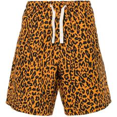 Palm Angels Herren Hosen & Shorts Palm Angels Leopard Shorts - Orange