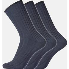 Dovre 3-pack rib ullstrumpor, Navy