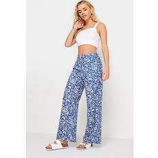 Floral Trousers PixieGirl petite women's floral print wide leg trousers