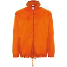 Orange - Veste Softshell Vestes Sol's Showerproof Windbreaker Jacket - Noir/Orange/Rouge