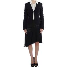 Black - Women Suits Exte Elegant Two-Piece Skirt Suit in Black &amp; Women's Blue