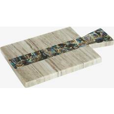 Beige Chopping Boards Fifty Five South Paua Shell Paddle Chopping Board