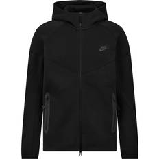 Fleece - Men Outerwear NIKE Men's Full-Zip Windrunner Hoodie - Black