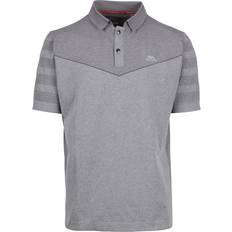 Trespass Polo Shirts Trespass Nab Short Sleeve Polo Grey Man