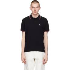 Armani Man Tops Armani Emporio Black Printed Polo Black