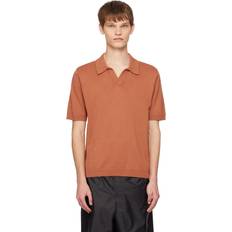 Norse Projects Leif Cotton Linen Polo - Red Clay