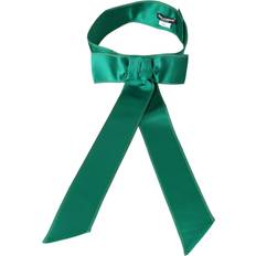 Green Belts Dolce & Gabbana Green Silk Satin Waist Women Women's Belt