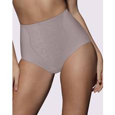 Bali Girdles Bali Lace Panel Shaping Brief, 2-Pack Warm Steel/Pink Bliss Women's 3XL