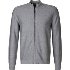 Olymp Herren Cardigans Olymp Strickjacke graumeliert