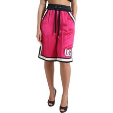 Dolce & Gabbana Pink Shorts Dolce & Gabbana Chic High Waist Jersey Shorts Pink