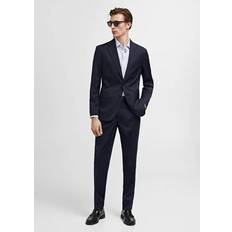 Homme Costumes Mango Stretch fabric slim-fit suit jacket dark navy Dark Navy