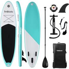 SUP Inflatable Stand Up Paddle Board 10ft with Adjustable Paddle Hand Pump Fin Leash Backpack