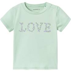 1-3M T-Shirts Name It T-Shirt Nbfjass Jet Stream grün