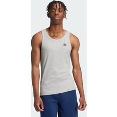 Men - XXS Tank Tops adidas Trefoil Essentials Tank Top Grey Heather
