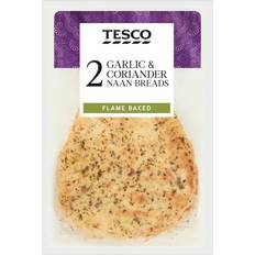 Tesco Garlic & Coriander Naan 2 Pack 260G 260g 2pack