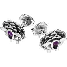 Sheep Chain Link Cufflinks - Silver/Purple