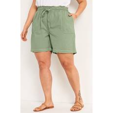 Cellbes Shorts Cellbes Tvättad Bomull Shorts - Jade