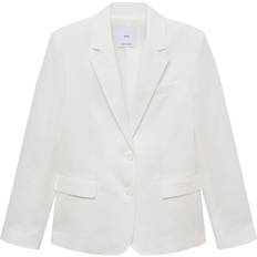 Dam - Linne Kavajer Mango 100% Linen Suit Blazer Dam Kavajer