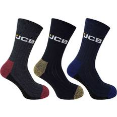 JCB boot socks mens work cushioned support active outdoor socks 6-11 3 pack