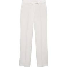 Mango Linen Suit Trousers - White