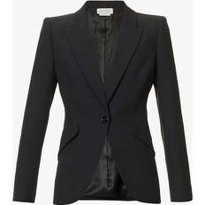 Alexander McQueen Jackor Alexander McQueen CrÃªpe blazer black UK 10