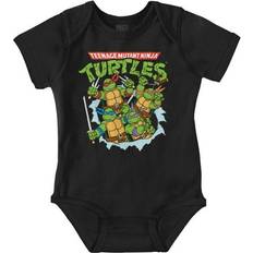 Bodysuits Brisco Brands Sold by: Brisco Brands, TMNT 90s Retro Ninja Turtles Cartoon Romper Boys or Girls Infant Baby Brisco Brands 18M