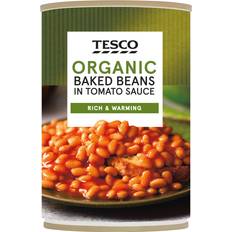 Vegetarian Canned Food Tesco Organic Baked Beans In Tomato Sauce 420g 1pack