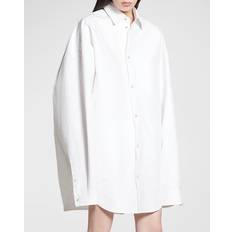 Balenciaga Skjorter Balenciaga Large Fit Outerwear Shirt - White