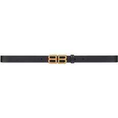 Balenciaga Accessories Balenciaga BB Hourglass Thin Belt - Black