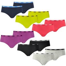 Puma Damen Unterhosen Puma Underwear Boxershorts Iconic Hipster 2er Pack Damen Schwarz